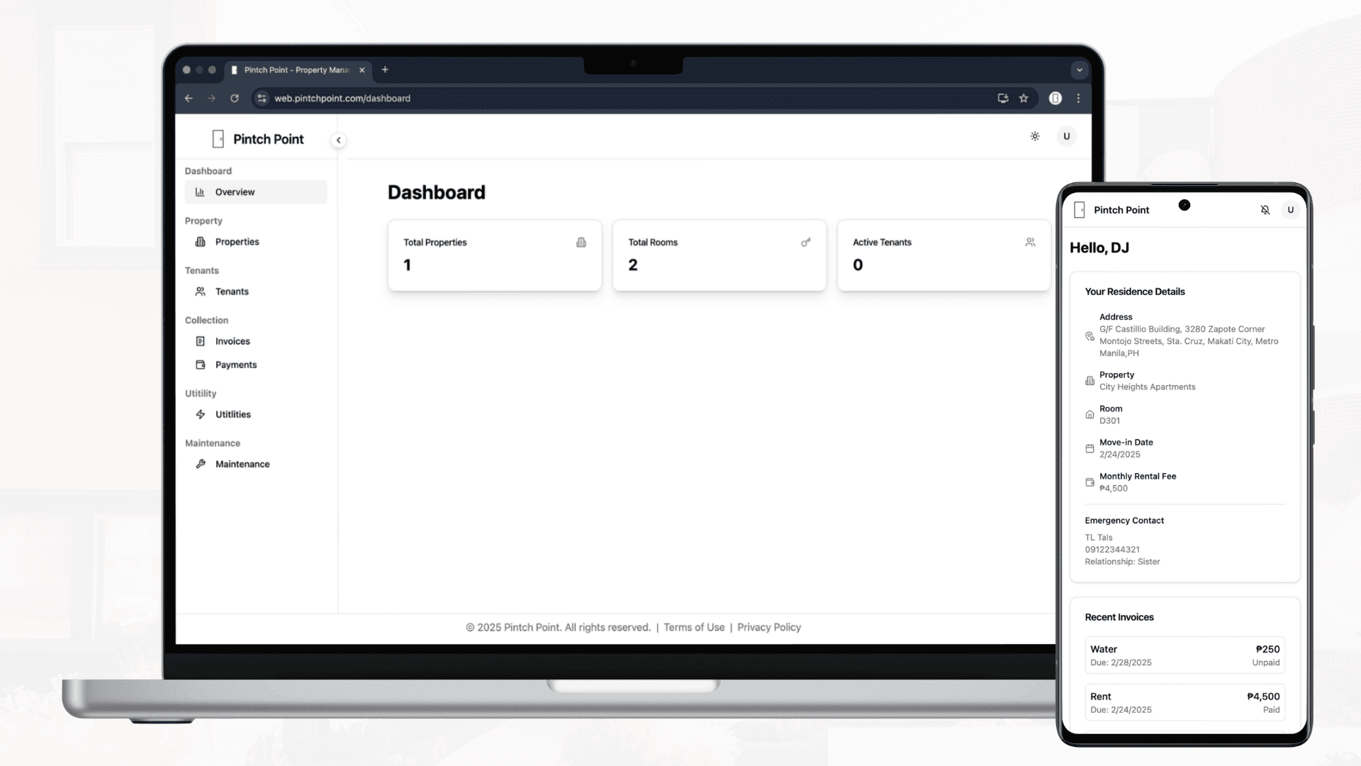 Pintch Point Desktop Dashboard